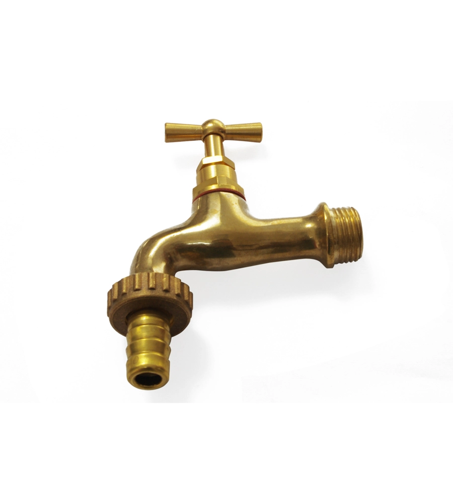RUBINETTO PER GIARDINO OTTONE LUCIDO 3/4"