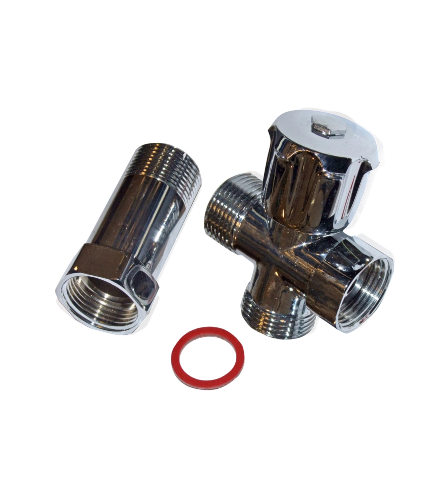 RUBINETTO CARICO LAVATRICE PER GRUPPI PARETE CON DISTANZIALE 3/4"