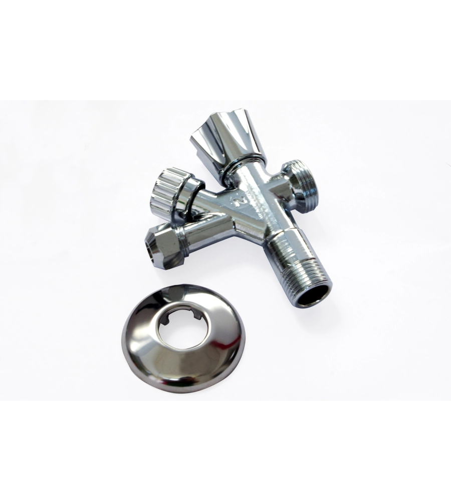 RUBINETTO SOTTOLAVELLO COMBINATO 1/2" - 3/8" - 3/4"
