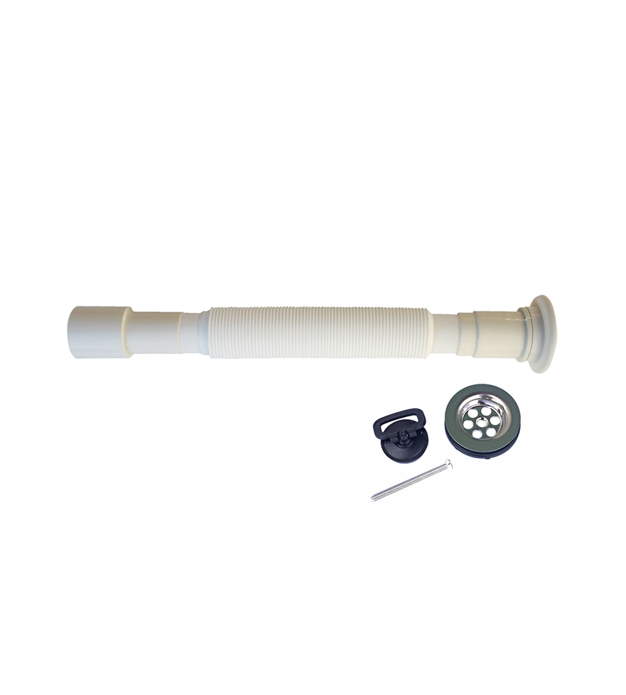 PILETTA COMPLETA Ø 65 CON TUBO DI SCARICO ESTERNO Ø 32 E 40 MM.