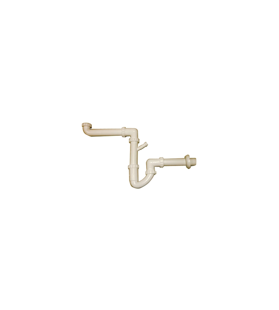 SIFONE SALVASPAZIO A “S” 1 VASCA 1 1/2" X 40 MM., PER CUCINA