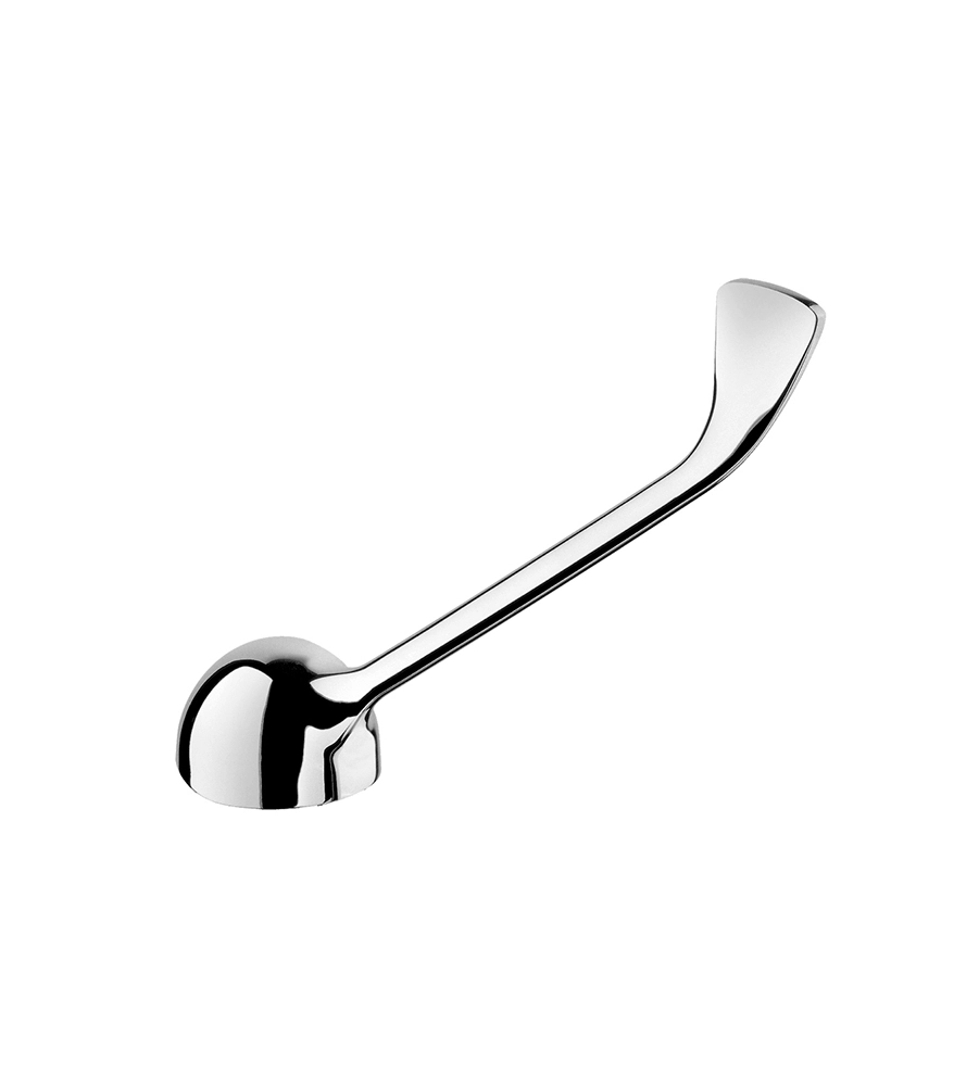 LEVA CLINICA STORTA IN OTTONE CROMATO, CARTUCCIA Ø 40 MM.
