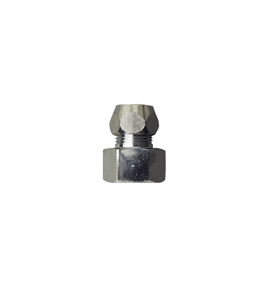 NIPLES FEMMINA PER ATTACCHINO 1/2" - 3/8" X 10 MM.