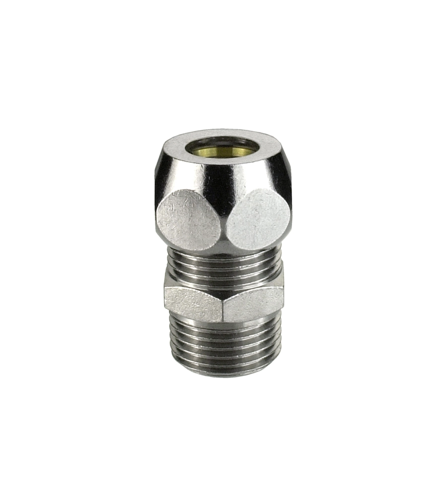 NIPLES DOPPIO MASCHIO - FEMMINA 1/2" - 3/8" X 10 MM.