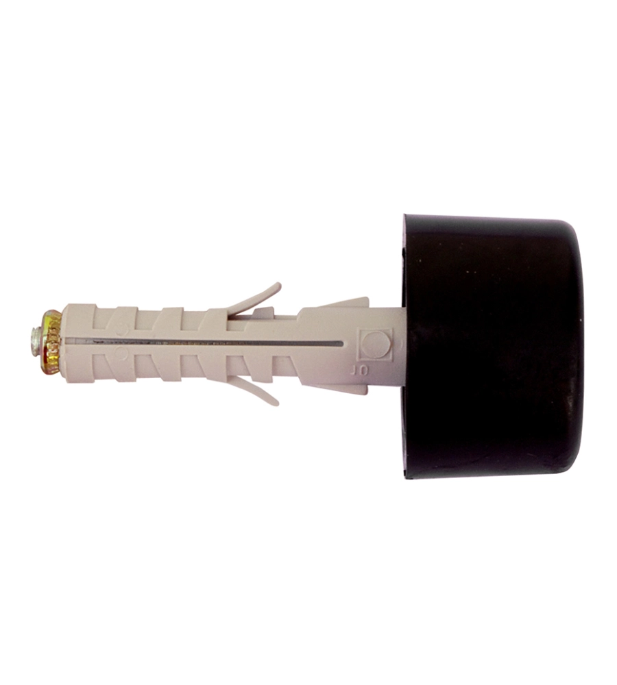 TASSELLI NYLON CON PARACOLPI IN GOMMA Ø 9 X 45 NERO - 2 PZ.