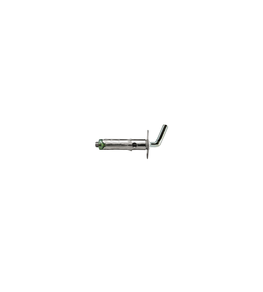 MINI TASSELLI ACCIAIO CON GANCIO CORTO Ø 6 X 30 - 6 PZ.