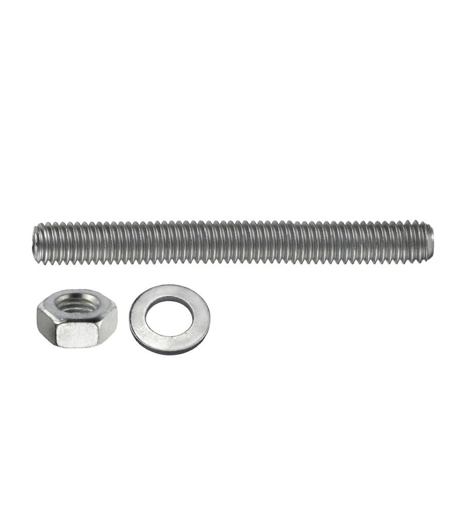 BARRE FILETTATE CON DADO E RONDELLA Ø M8 X 100 - 2 PZ.
