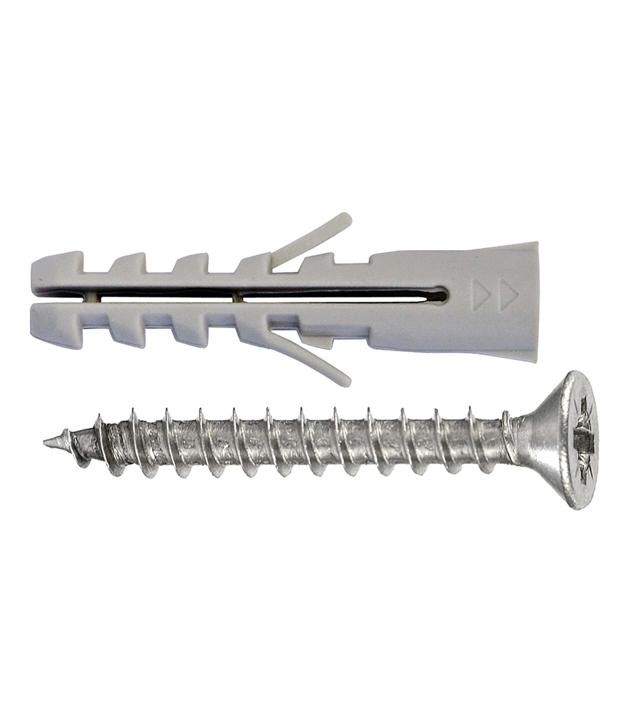 TASSELLI UNIVERSALI NYLON + VITI T.P.S. - Ø 5 X 25 - 25 PZ.