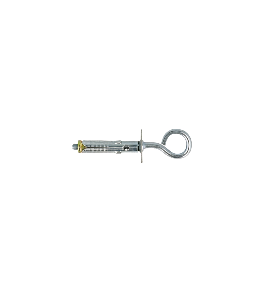 MINI TASSELLI IN ACCIAIO Ø 6 X 25 CON OCCHIOLO CHIUSO 8 PZ.