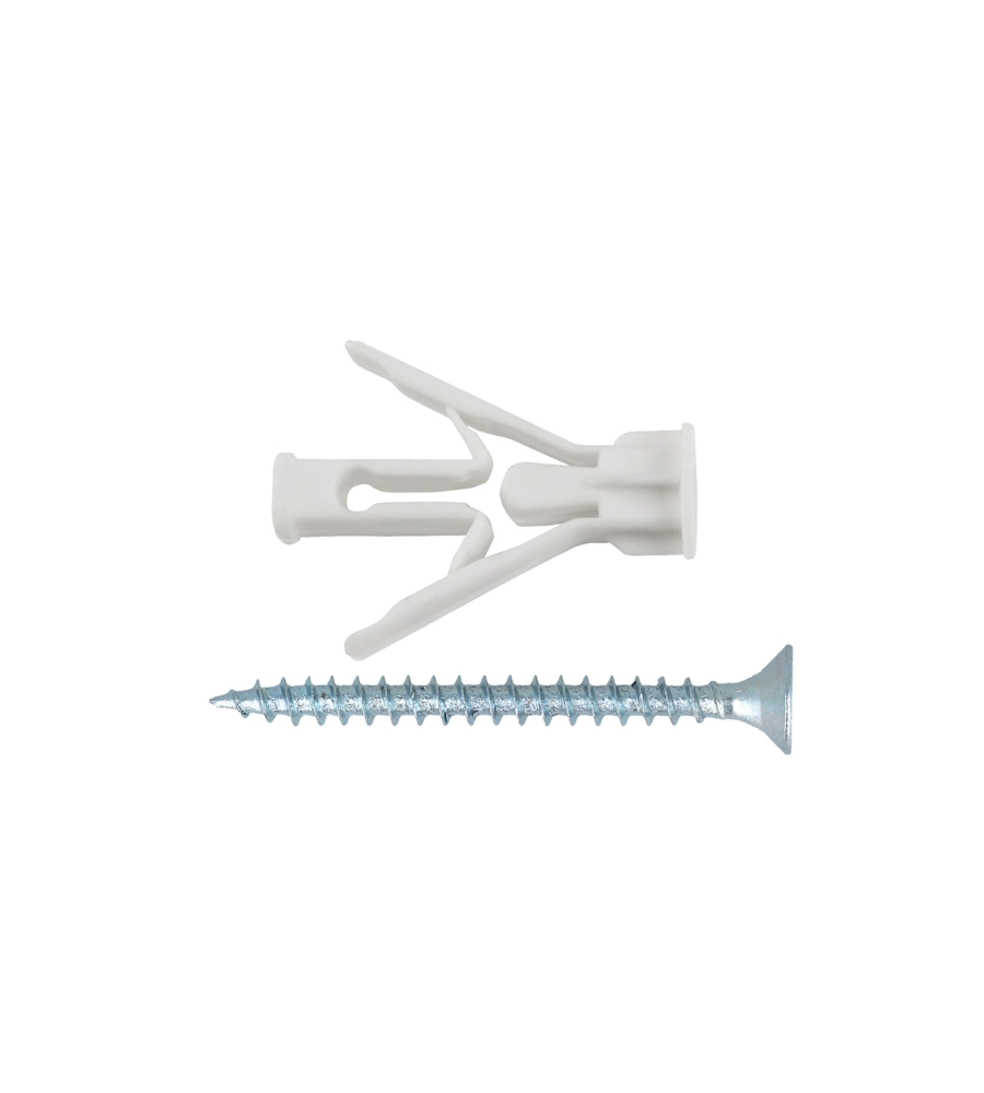 TASSELLI IN NYLON ESPANSIONE A FARFALLA 17 X 47 MM, CON VITI TPS 4 X 60 - 6 PZ.