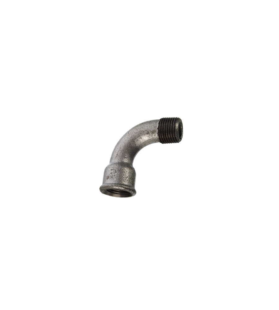 CURVA ZINCATA A 90° MASCHIO - FEMMINA 1/2"