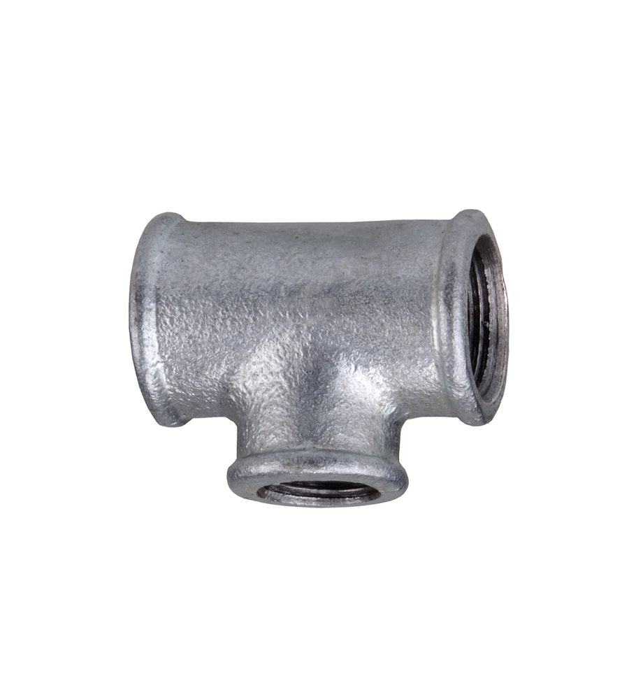 RACCORDO ZINCATO A "T" - 3/4" X 1/2"