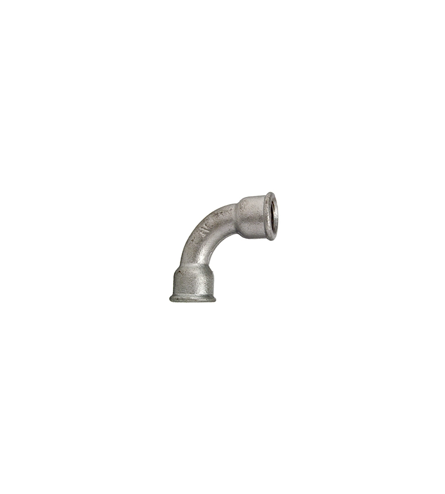 CURVA ZINCATA A 90° FEMMINA - FEMMINA 1/2"