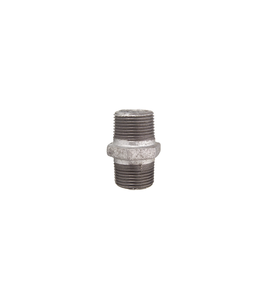 GIUNTO ZINCATO MASCHIO A DOPPIO FILETTO 3/4"