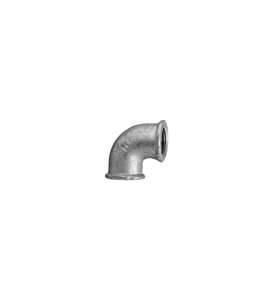 ANGOLO ZINCATO A 90° FEMMINA 3/4"