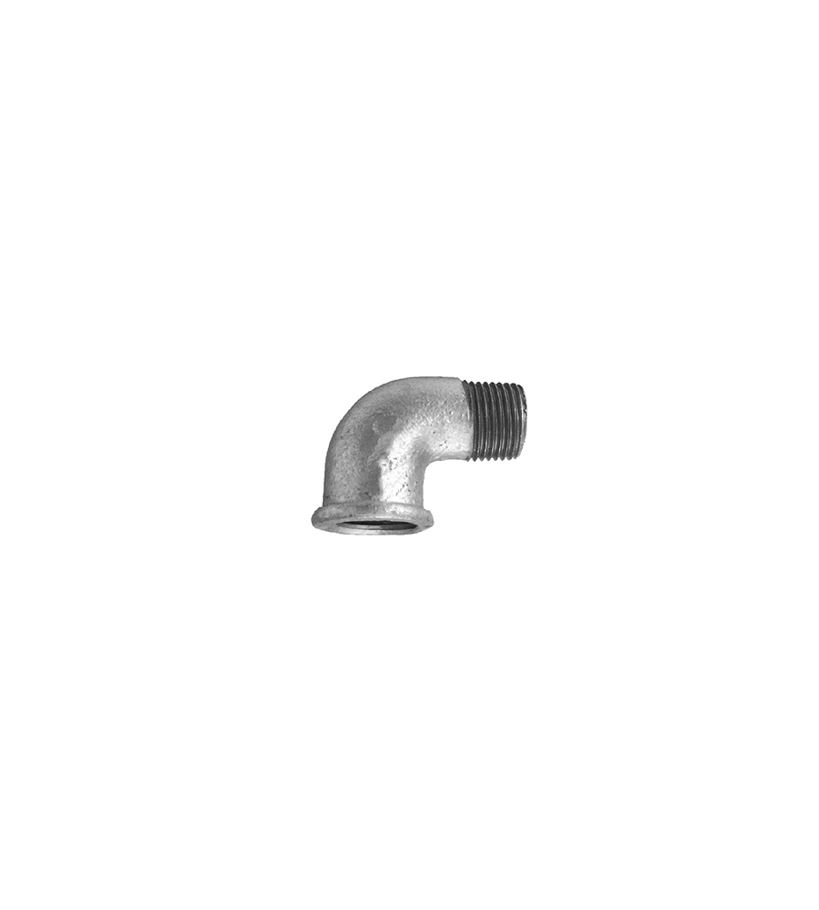ANGOLO ZINCATO A 90° MASCHIO - FEMMINA 3/4"