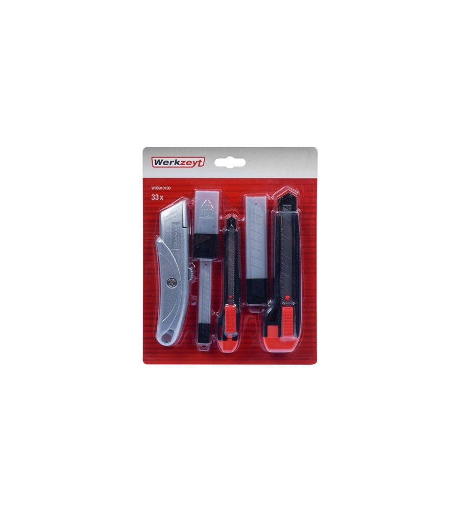 CUTTER + LAME DI RICAMBIO 33 PEZZI