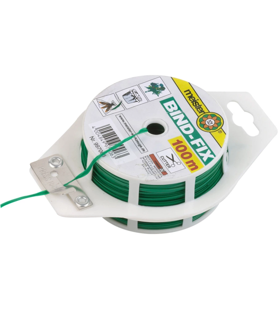 FILO PER GIARDINAGGIO IN FERRO PLASTIFICATO, VERDE, 100 METRI