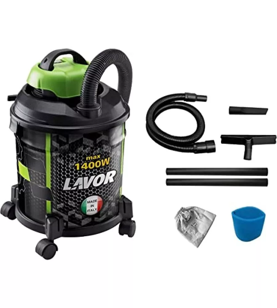 ASPIRATORE SOLIDI LIQUIDI ELETTRICO LAVOR "JOKER 1400S" 1400 W 20 LITRI 40 L/S