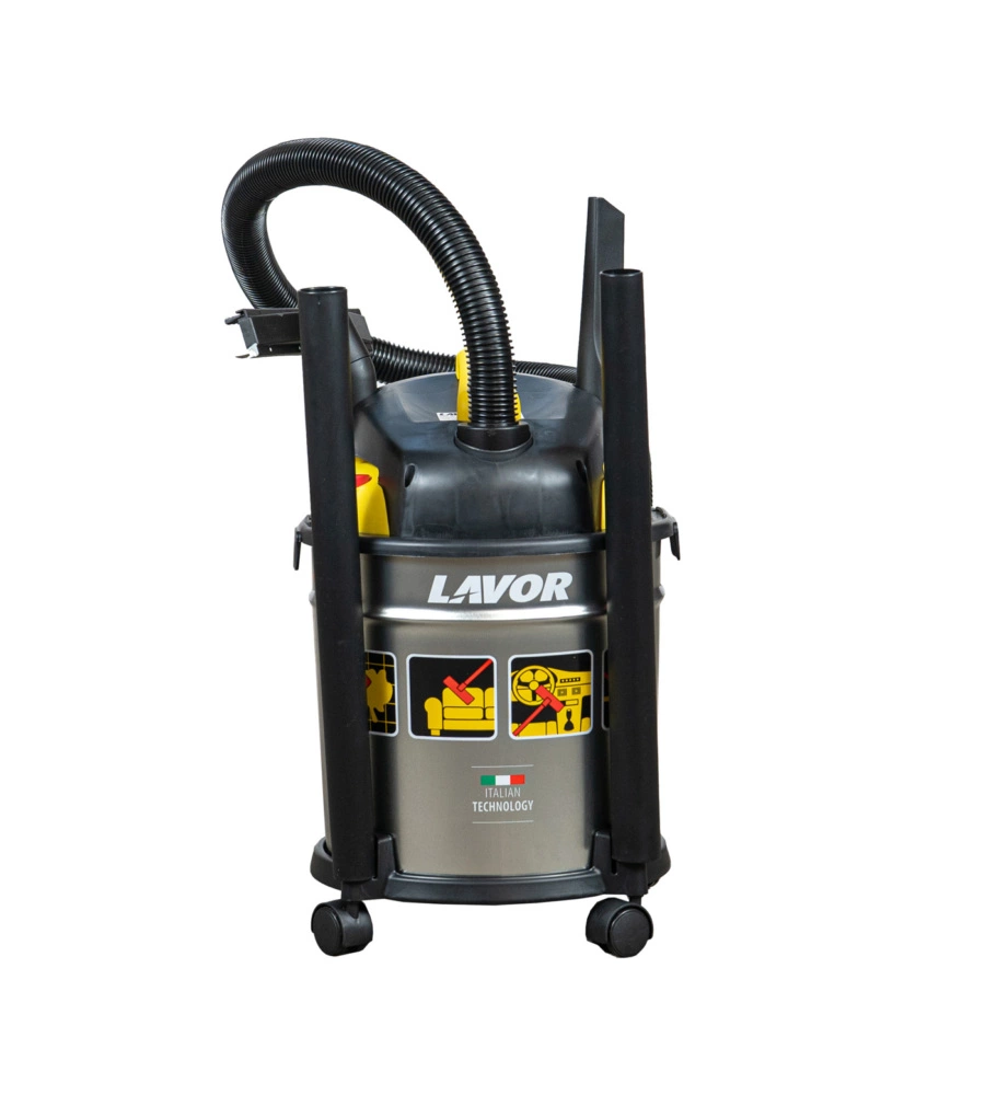 ASPIRATORE SOLIDI LIQUIDI ELETTRICO LAVOR "VAC 20S" 1200W 20 LT 40 L/S