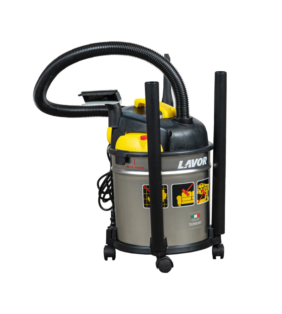 ASPIRATORE SOLIDI LIQUIDI ELETTRICO LAVOR "VAC 20S" 1200W 20 LT 40 L/S