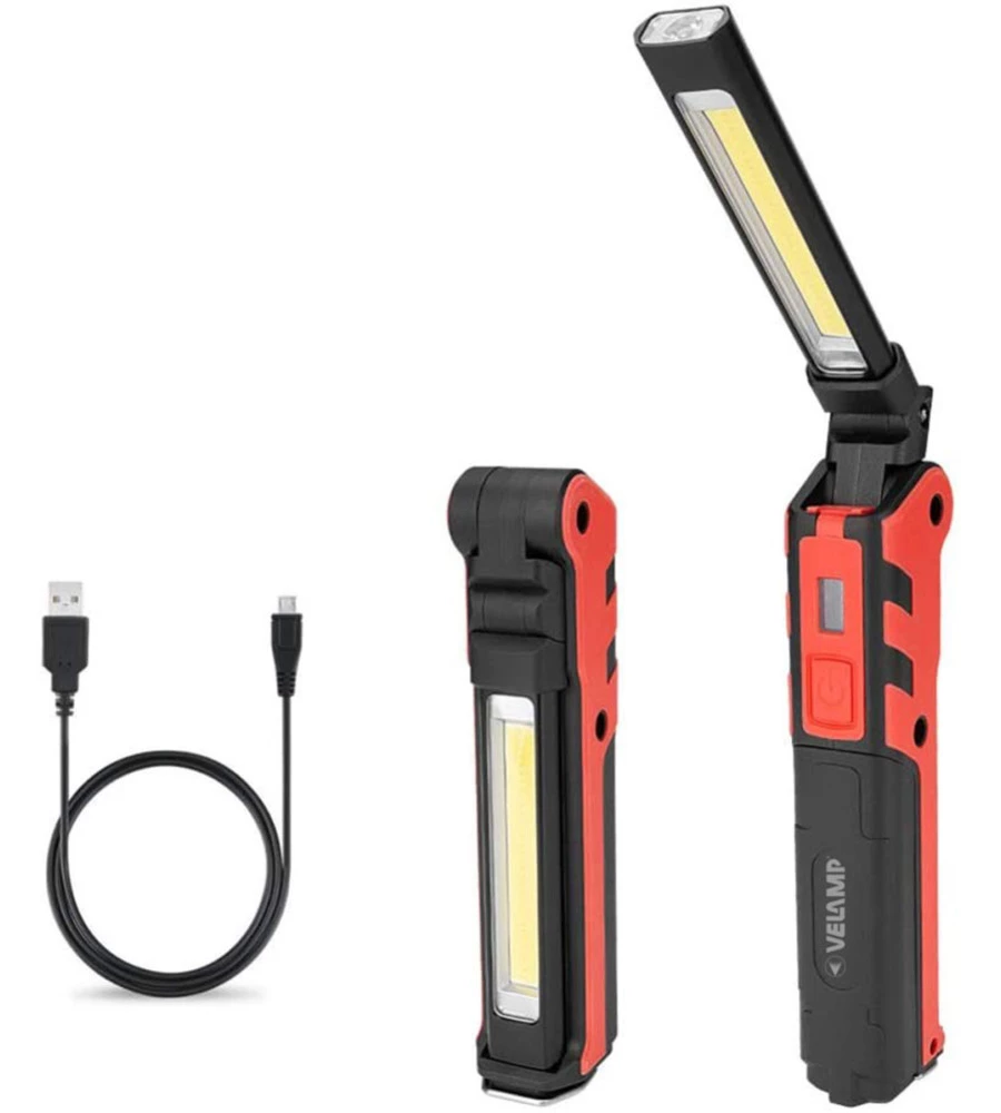 LUCE D'ISPEZIONE 2IN1 350 LM + TORCIA RICARICABILE 150 LM