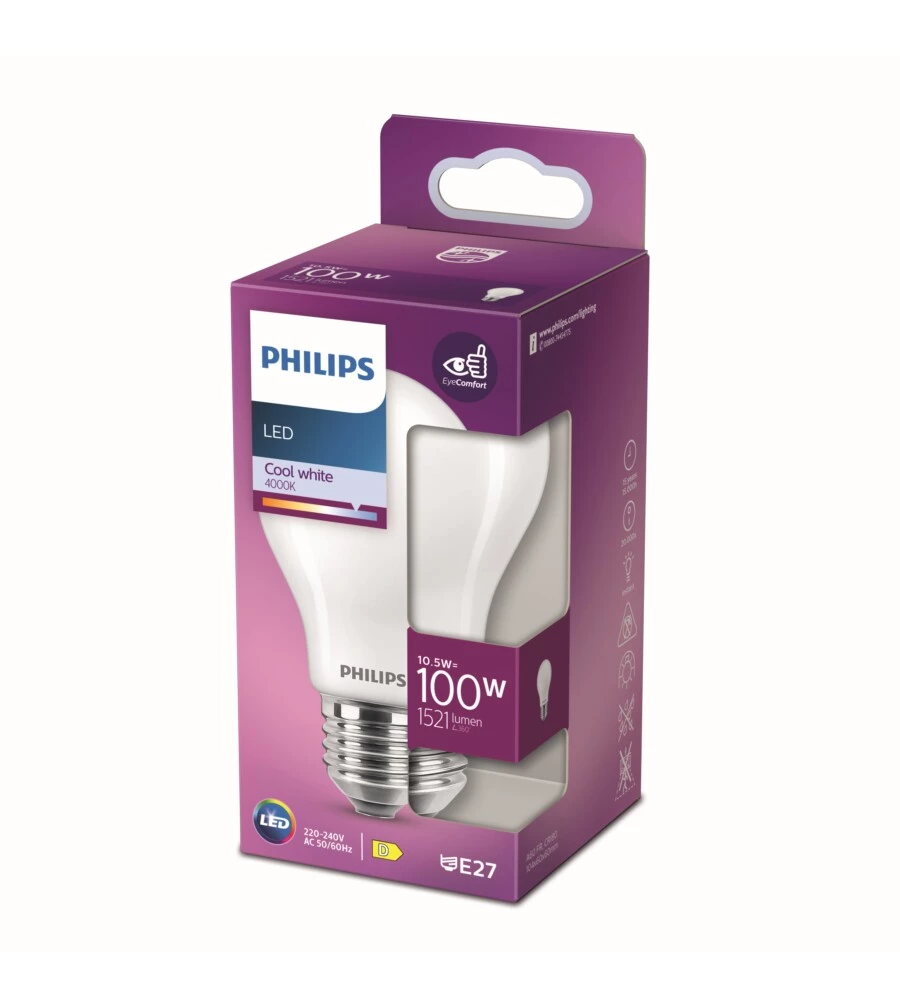 LAMPADINA LED GOCCIA BIANCO OPACO - 4000K 100W