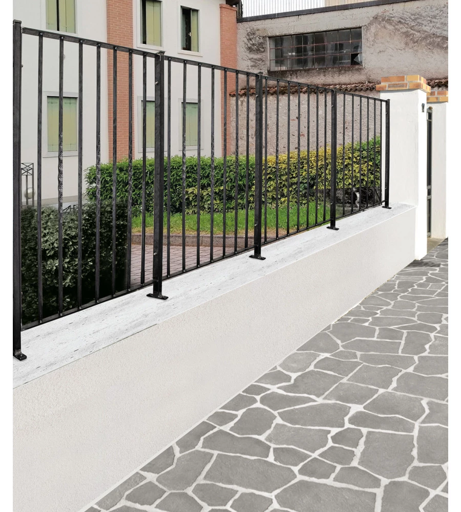 PANNELLO ORNAMENTALE PER RECINZIONE MODULARE IN FERRO ZINCATO - 40xH100 CM