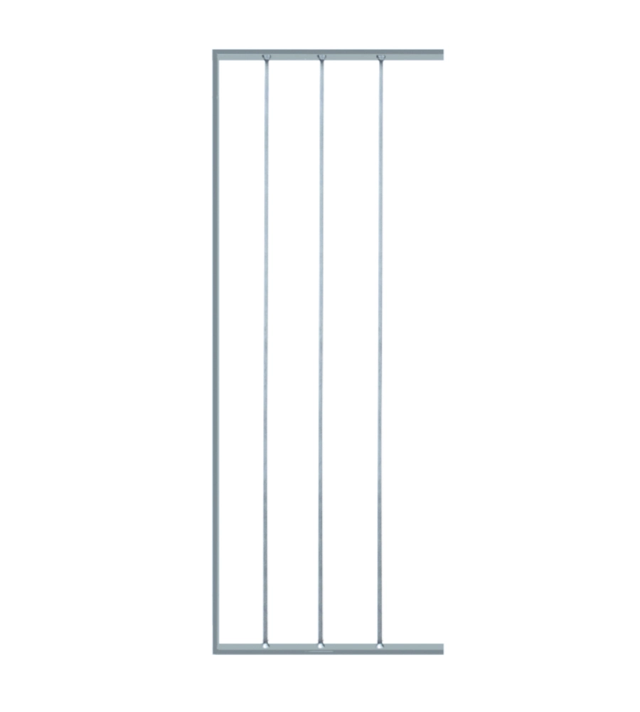 PANNELLO ORNAMENTALE PER RECINZIONE MODULARE IN FERRO ZINCATO - 40xH100 CM