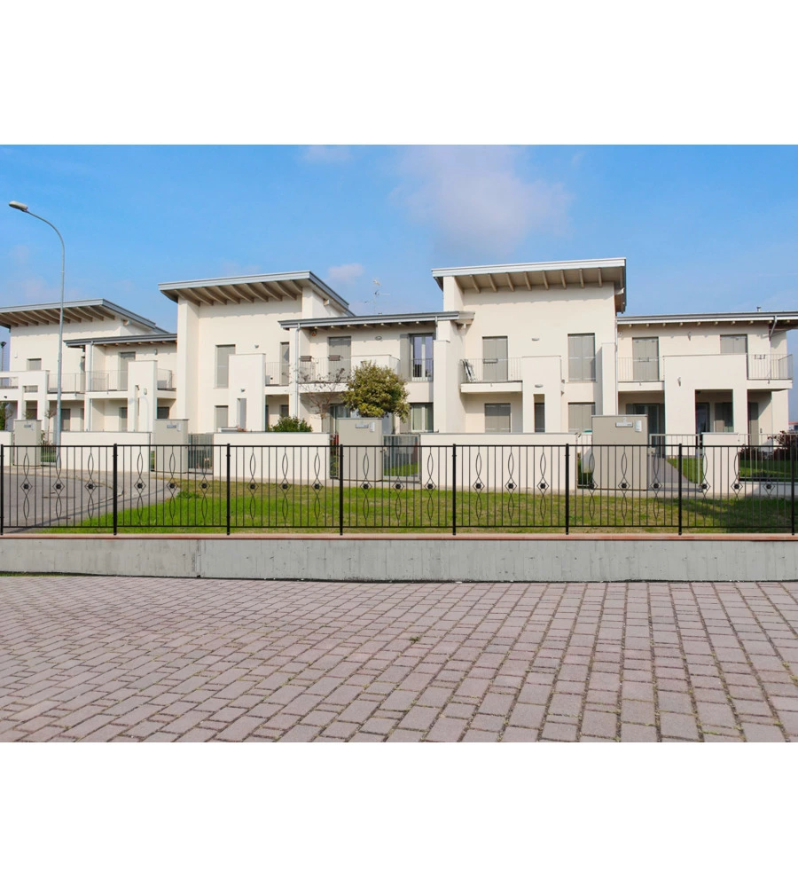 PANNELLO ORNAMENTALE PER RECINZIONE MODULARE IN FERRO ZINCATO - 850xH1012 MM