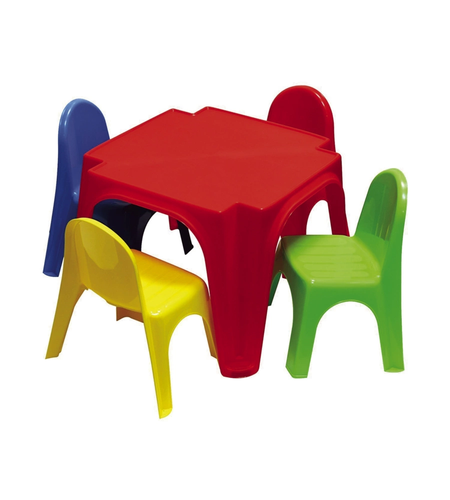 TAVOLO PIC NIC DA ESTERNO PER BAMBINI CON 4 SEDUTE MODELLO "4 AMICI"