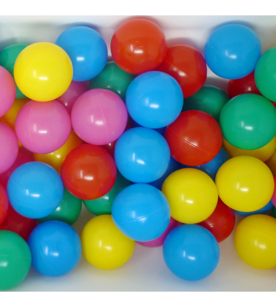 SACCA 100 PALLINE PER BAMBINI COLORATE E MORBIDE