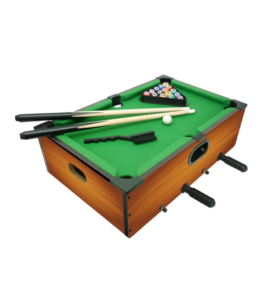 6 GIOCHI PER BAMBINI IN UNO: CALCETTO, BILIARDO, PING PONG E 3 GIOCHI DA TAVOLA 51X31X15 CM