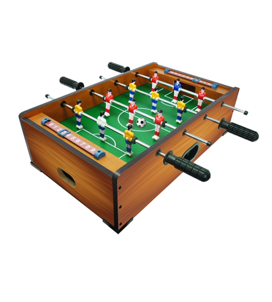 6 GIOCHI PER BAMBINI IN UNO: CALCETTO, BILIARDO, PING PONG E 3 GIOCHI DA TAVOLA 51X31X15 CM