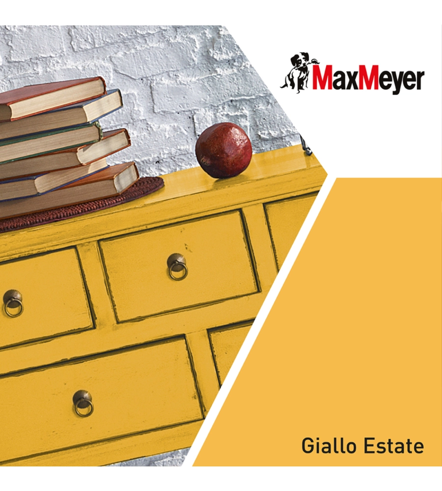 SMALTO ALL'ACQUA ACRIL-POLIURETANICO MAX MEYER "BRILLANTE" COLORE GIALLO ESTATE, 125 ML
