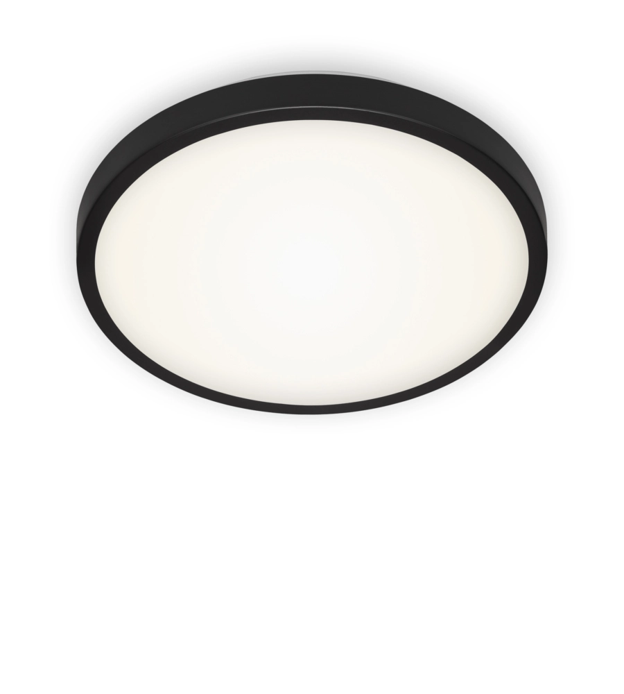 PLAFONIERA LED CON BORDO NERO Ø 29 CM, 12 W