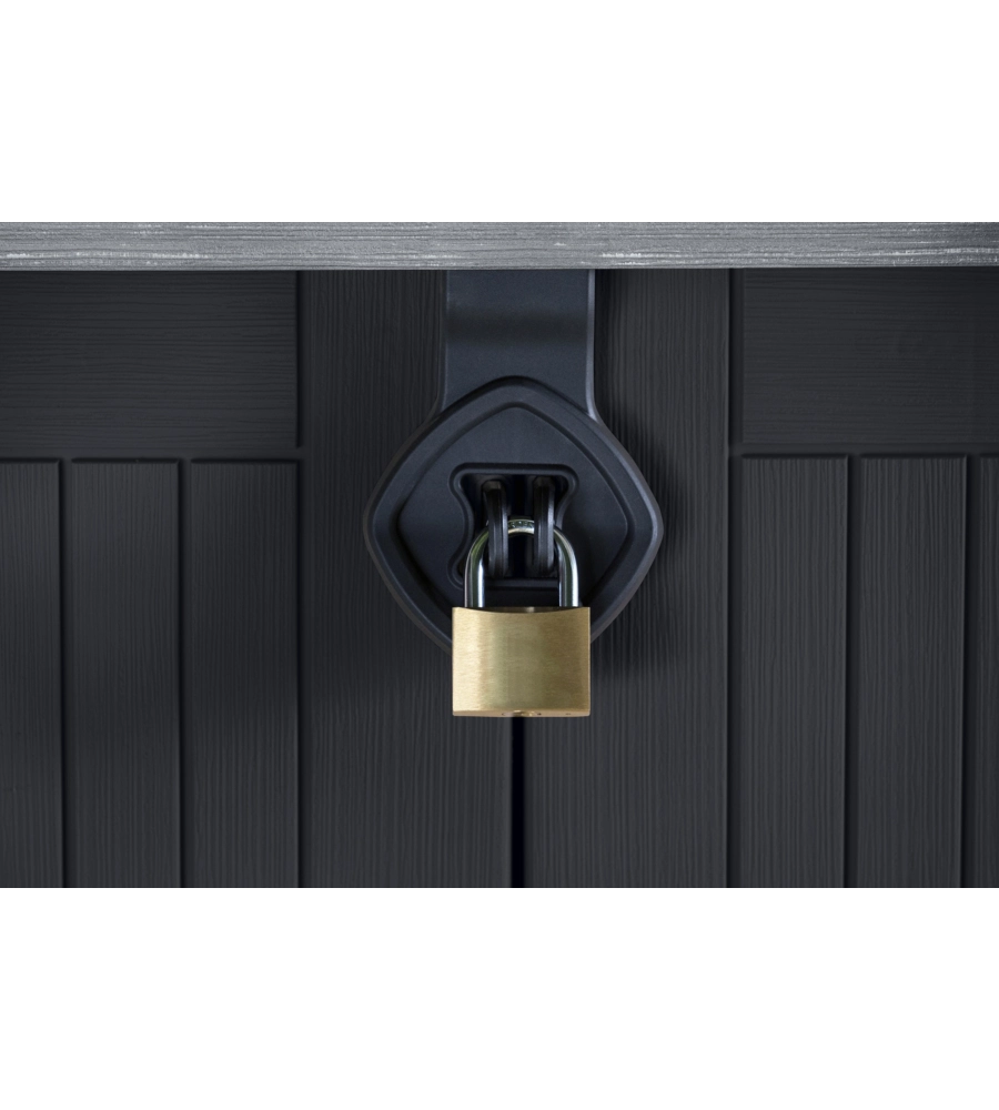 KETER - PORTATTREZZI MULTIUSO IN RESINA "STORE IT OUT MIDI" - 880 LT 132X71,5X113,50 CM NERO