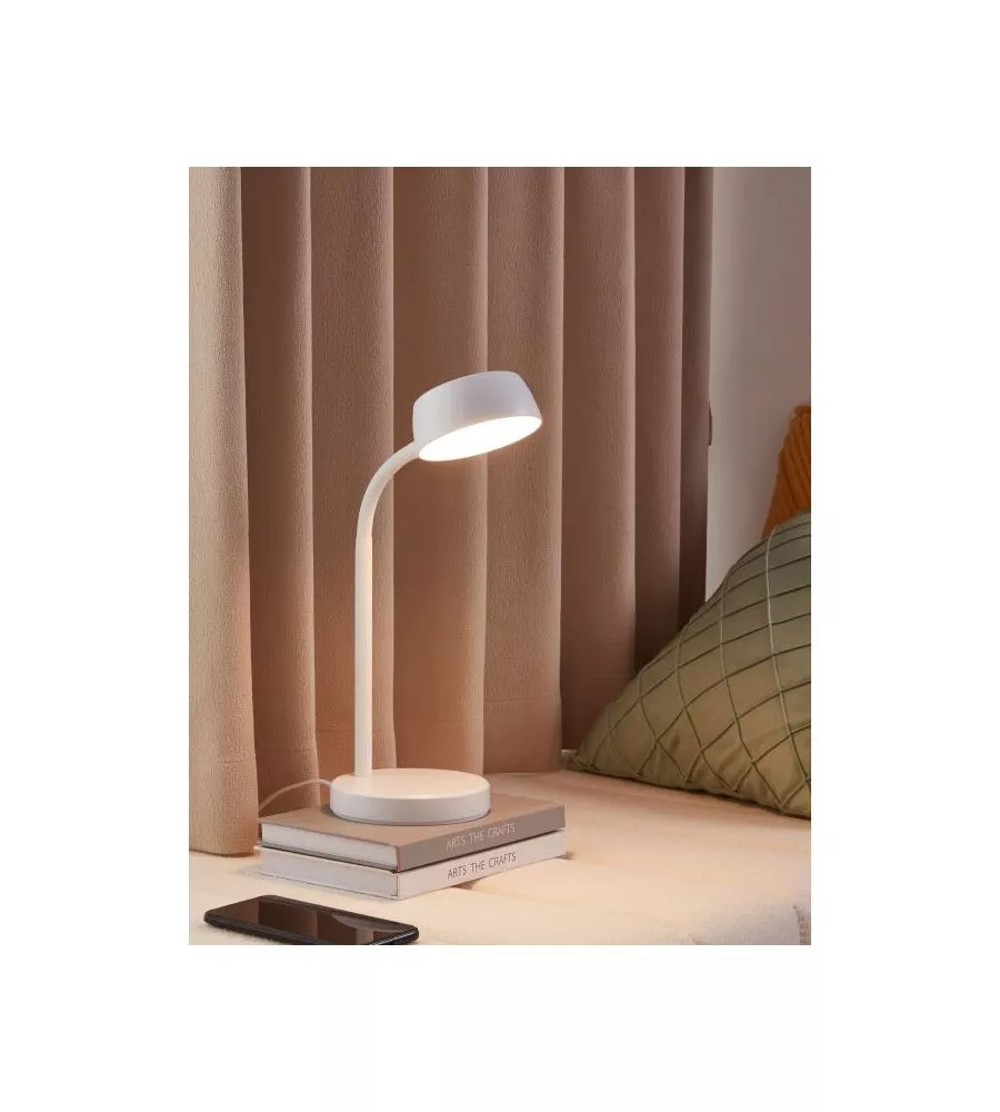 LAMPADA DA TAVOLO LED EGLO "CABALES" BIANCO 3000K
