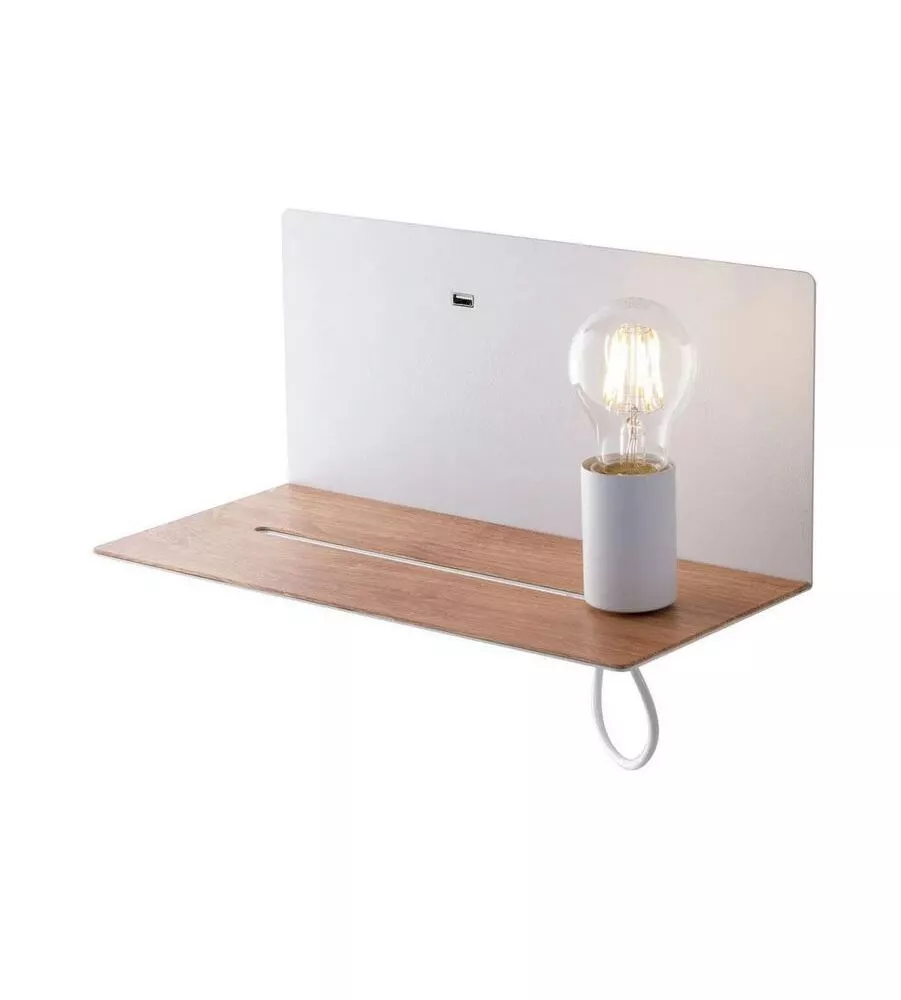 APPLIQUE "FLASH" BIANCA CON ATTACCO USB, 40W