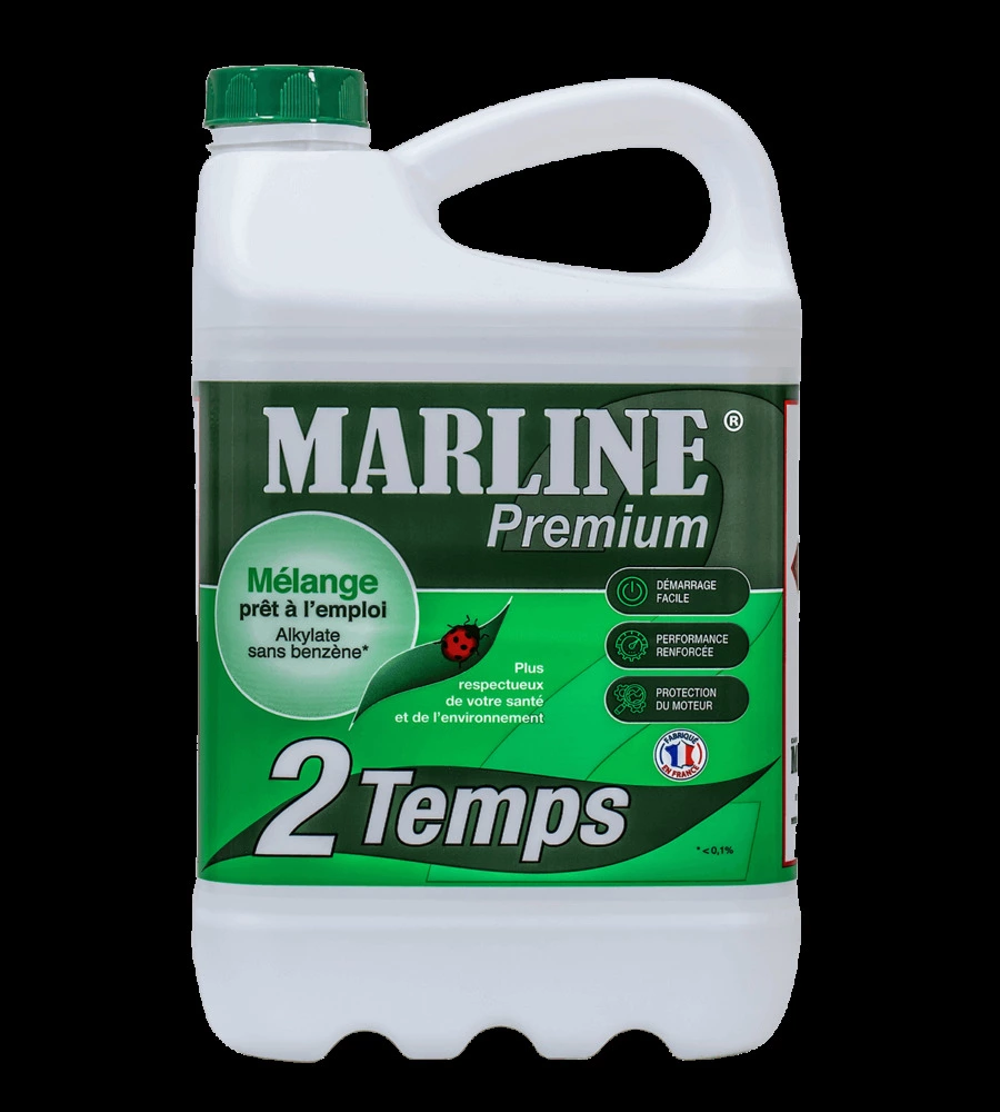 TANICA DI BENZINA ALCHILATA MARLINE "PREMIUM" PER MOTORI A 2 TEMPI, 5 LITRI