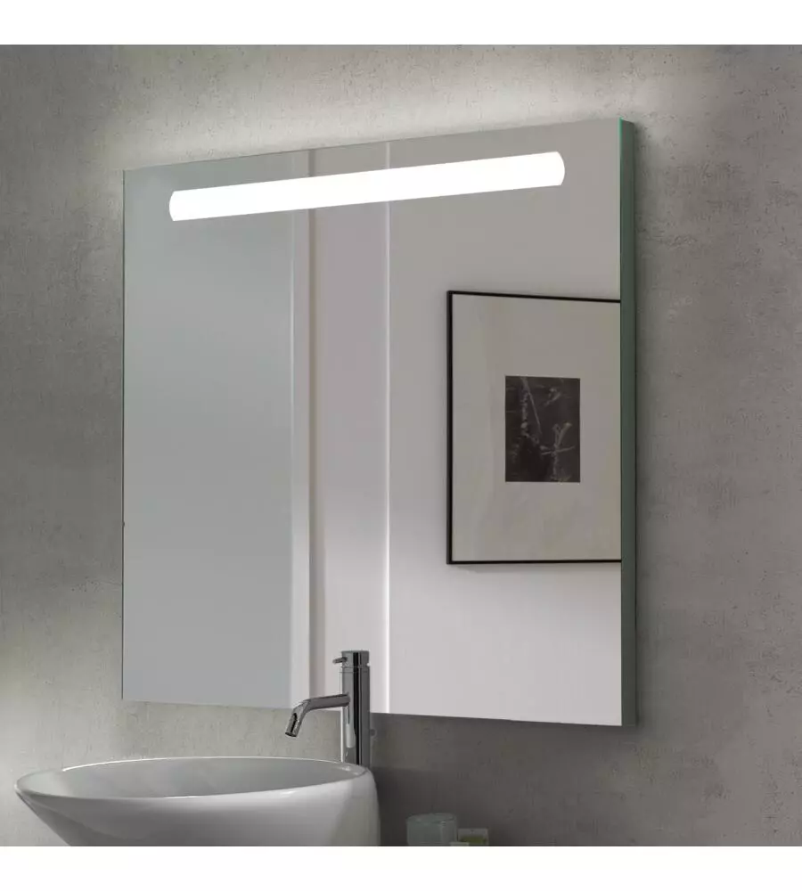 SPECCHIO "PEGASUS" CON ILLUMINAZIONE LED FRONTALE, 60X70 CM