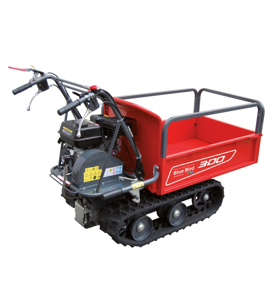 MOTOCARRIOLA CINGOLATA A SCOPPIO BLUE BIRD "CARRIER 300" PORTATA 300 KG