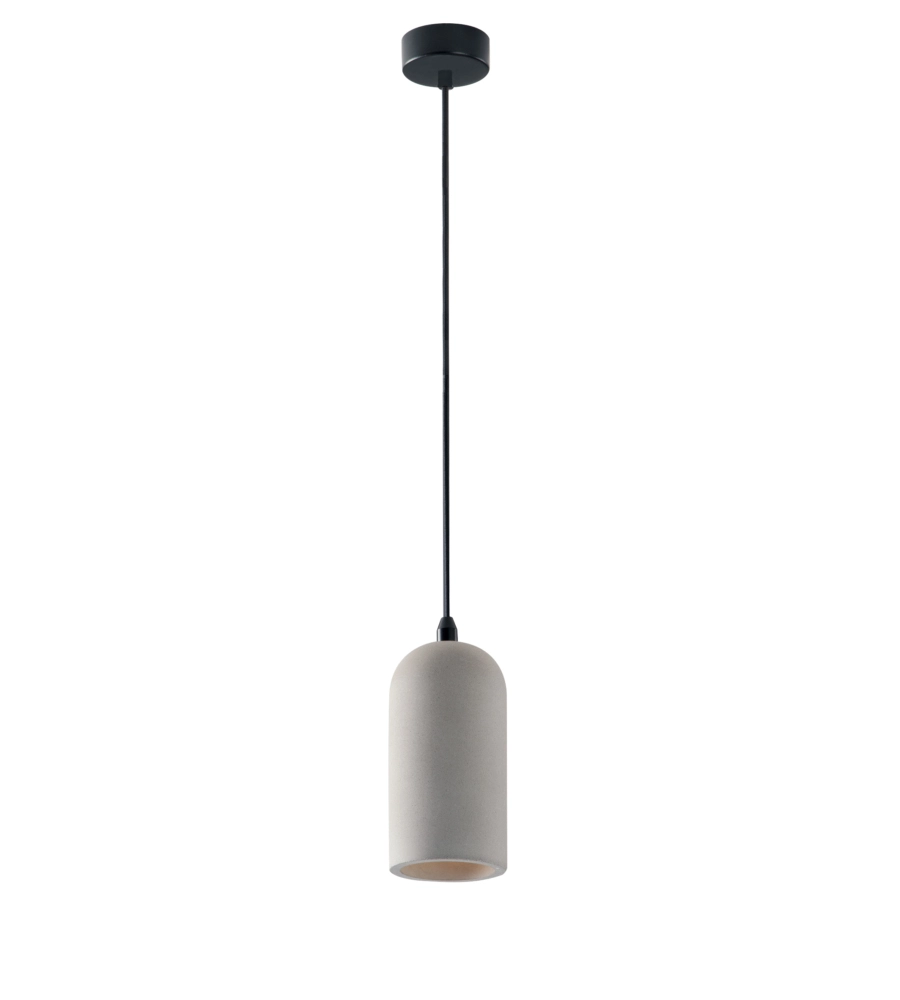 LAMPADA A SOSPENSIONE "ANDO-S10" IN CEMENTO H120 CM, MAX 40 W