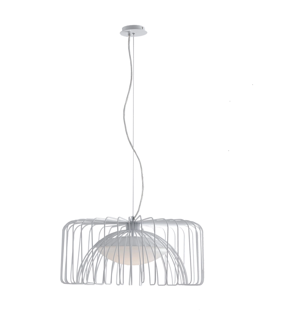 LAMPADA A SOSPENSIONE LED "COUGAR" BIANCA, Ø50 CM