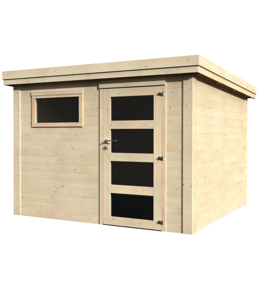 CASETTA IN LEGNO DA GIARDINO DECOR ET JARDIN "PACO" IN ABETE BIANCO NORDICO 300X305X216 CM