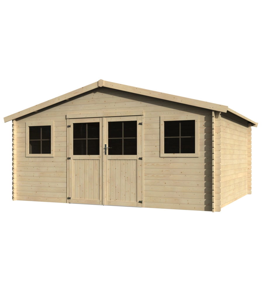 CASETTA IN LEGNO DA GIARDINO DECOR ET JARDIN "FLORIDIAN" IN ABETE BIANCO NORDICO 509X403X257 CM