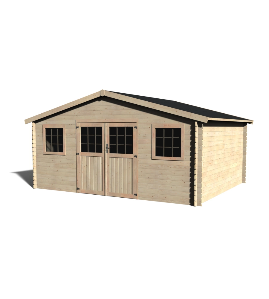 CASETTA IN LEGNO DA GIARDINO DECOR ET JARDIN "FLORIDIAN" IN ABETE BIANCO NORDICO 509X402X251 CM