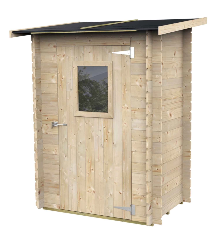 CASETTA IN LEGNO DA GIARDINO ALCE "HOBBY" IN ABETE 146X98X197 CM