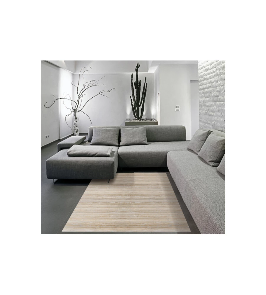 TAPPETO DA INTERNO IN BAMBOO "GESSO", 50X140 CM