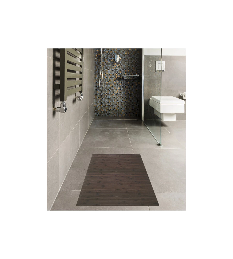 TAPPETO DA INTERNO IN BAMBOO "CASTAGNO", 160X240 CM